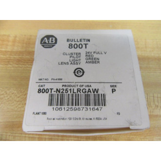 Allen Bradley 800T-N251LRGAW Cluster Pilot Lens Assembly