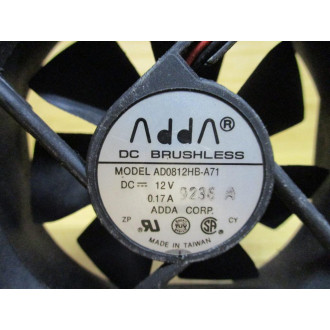 Adda AD0812HB-A71 Axial Fan AD0812HBA71 - Used