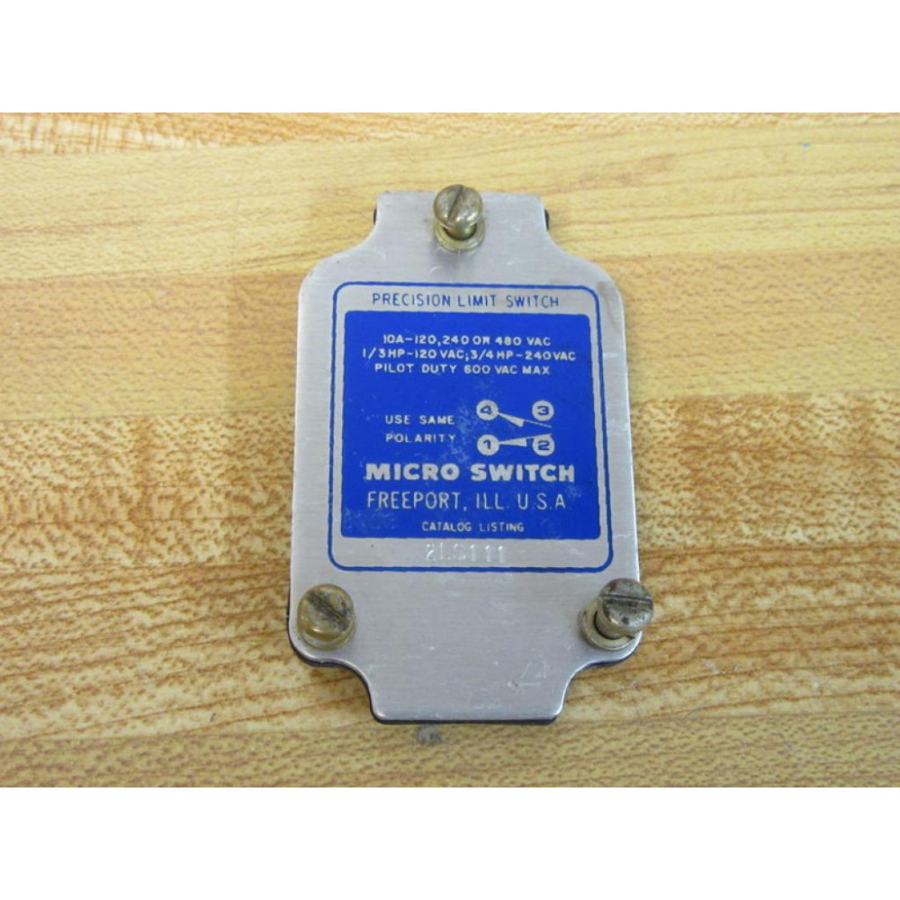 Micro Switch 2LS111 Honeywell Precision Limit Switch Cover Only - Used Micro Switch 2LS111 Honeywell Precision Limit Switch Cover Only - Used