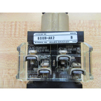Allen Bradley 800H-AK2 Push Button Switch - New No Box