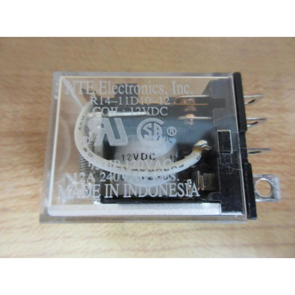 NTE Electronics, R14-11D10-12 Relay R1411D1012 - New No Box