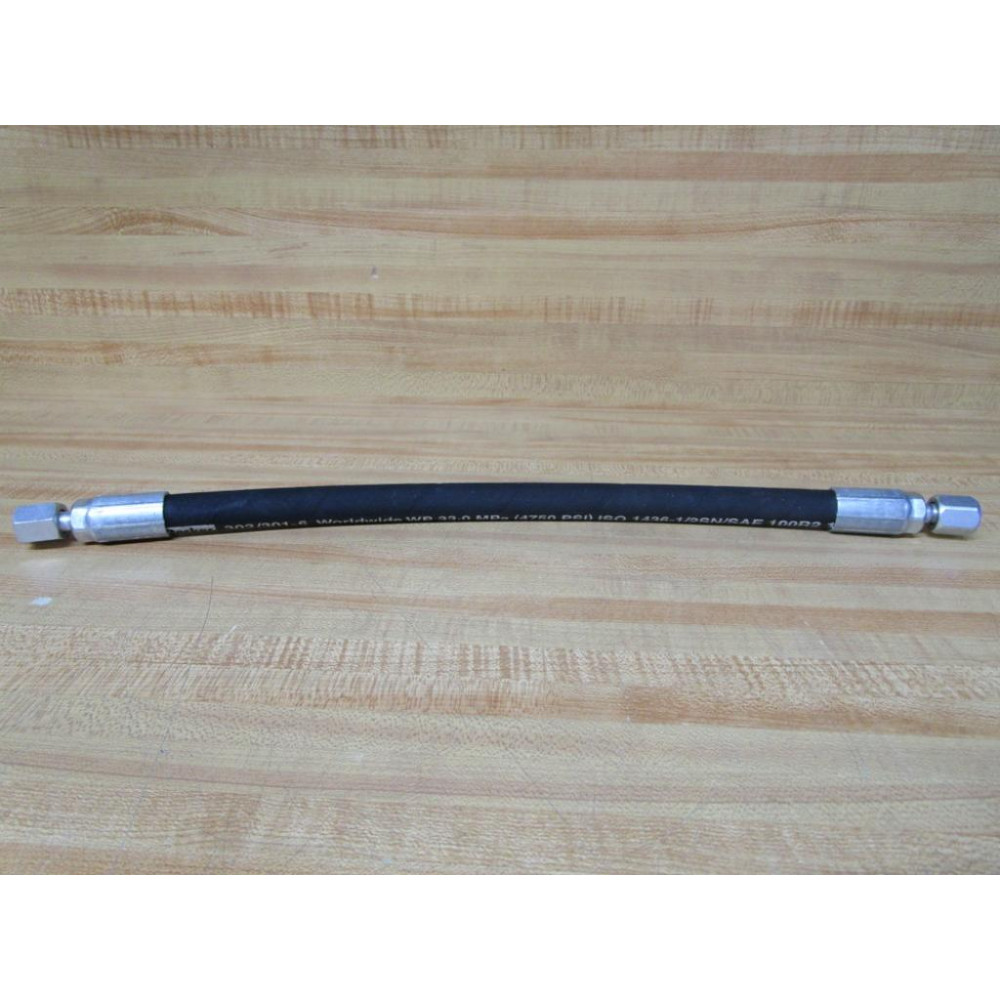 Parker 302301-6 Hydraulic Hose Assembly 3023016 18" Length - New No Box