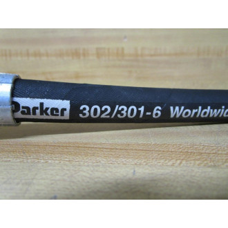 Parker 302301-6 Hydraulic Hose Assembly 3023016 18" Length - New No Box