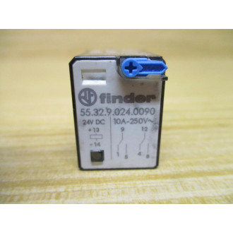 Finder 55.32.9.024.0090 Relay 553290240090 - Used