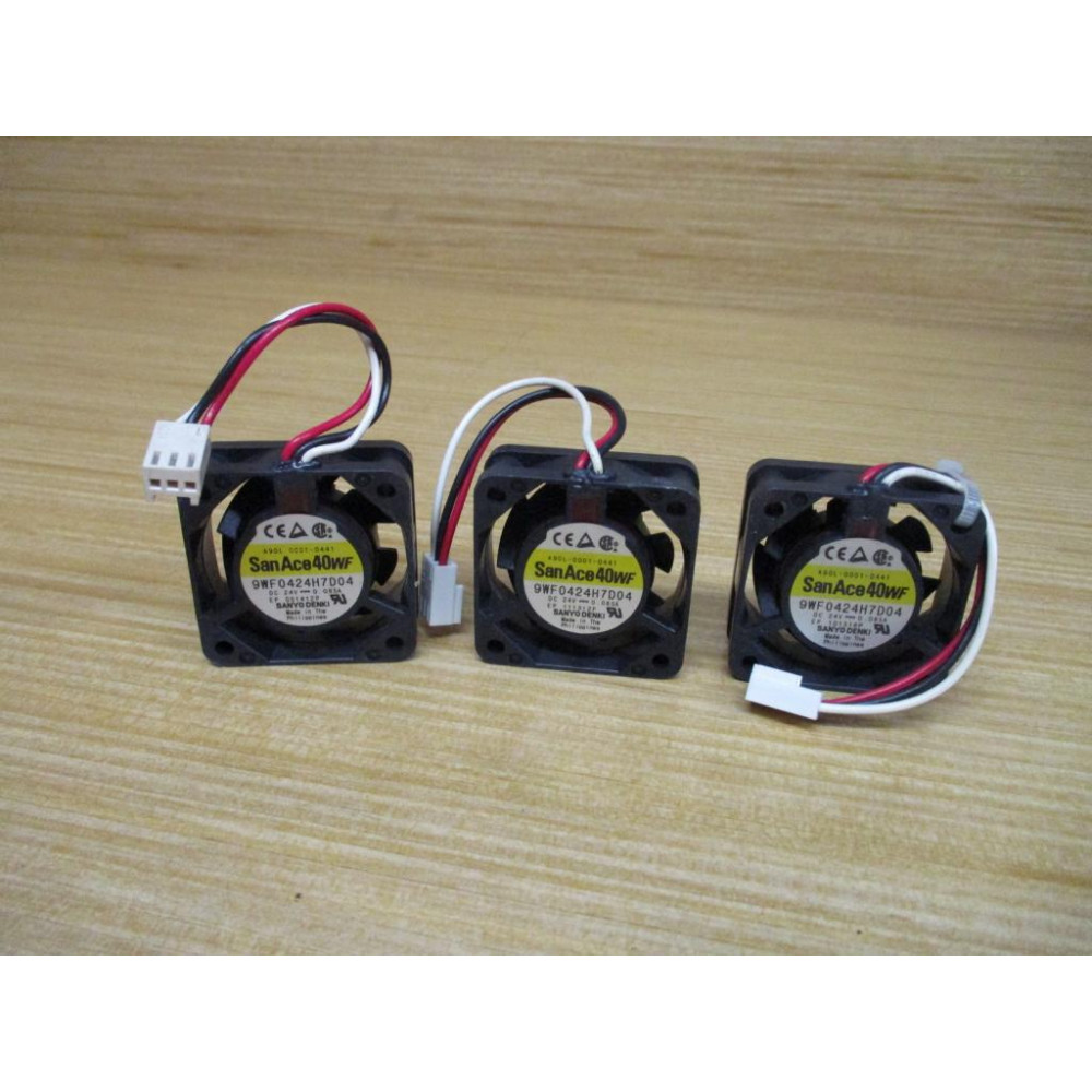 Sanyo Denki A90L-0001-0441 Fan A90L00010441 (Pack of 3) - Used