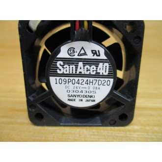 Sanyo Denki 109P0424H7D20 Axial Fan San Ace 40 (Pack of 3) - Used