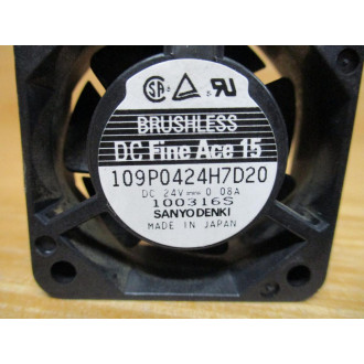 Sanyo Denki 109P0424H7D20 Axial Fan DC Fine Ace 15 (Pack of 4) - Used