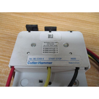 Cutler Hammer 86-5359-4 Contact Block 8653594 W Mount - New No Box