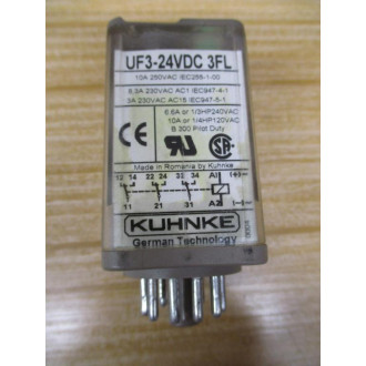 Kuhnke UF3-24VDC3FL Relay UF324VDC3FL - Used