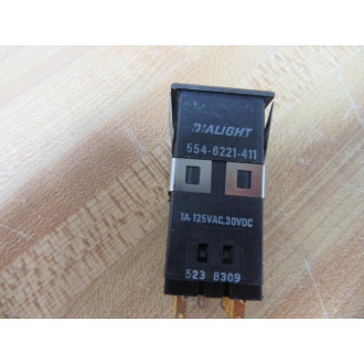 Dialight 554-6221-411 Pushbutton Switch 5546221411 WO Lens - New No Box