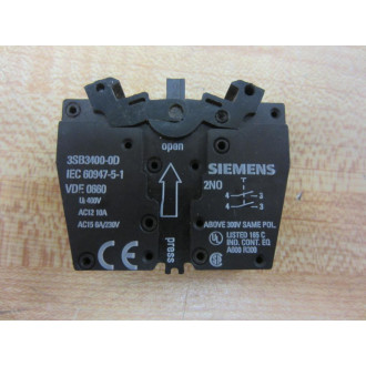 Siemens 3SB3400-0D Contact 3SB34000D - New No Box