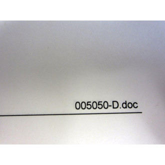 Markem-Imaje 005050-D.doc Spare Parts and Accessories Catalog 005050-01 - New No Box