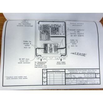 Intek A1149609 Rheotherm Flow Instruments Manual - New No Box