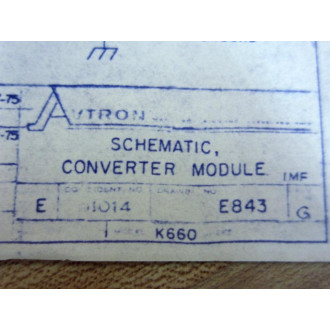 Avtron K660AC12389 Converter Module Instruction Manual - New No Box