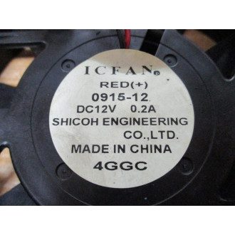 Shicoh 0915-12 ICFAN Axial Fan 091512 - Used