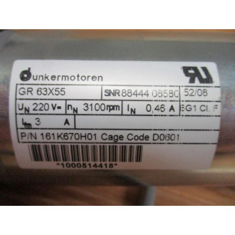 Dunkermotoren GR 63X55 Servo Motor Assembly WSG80K - Used