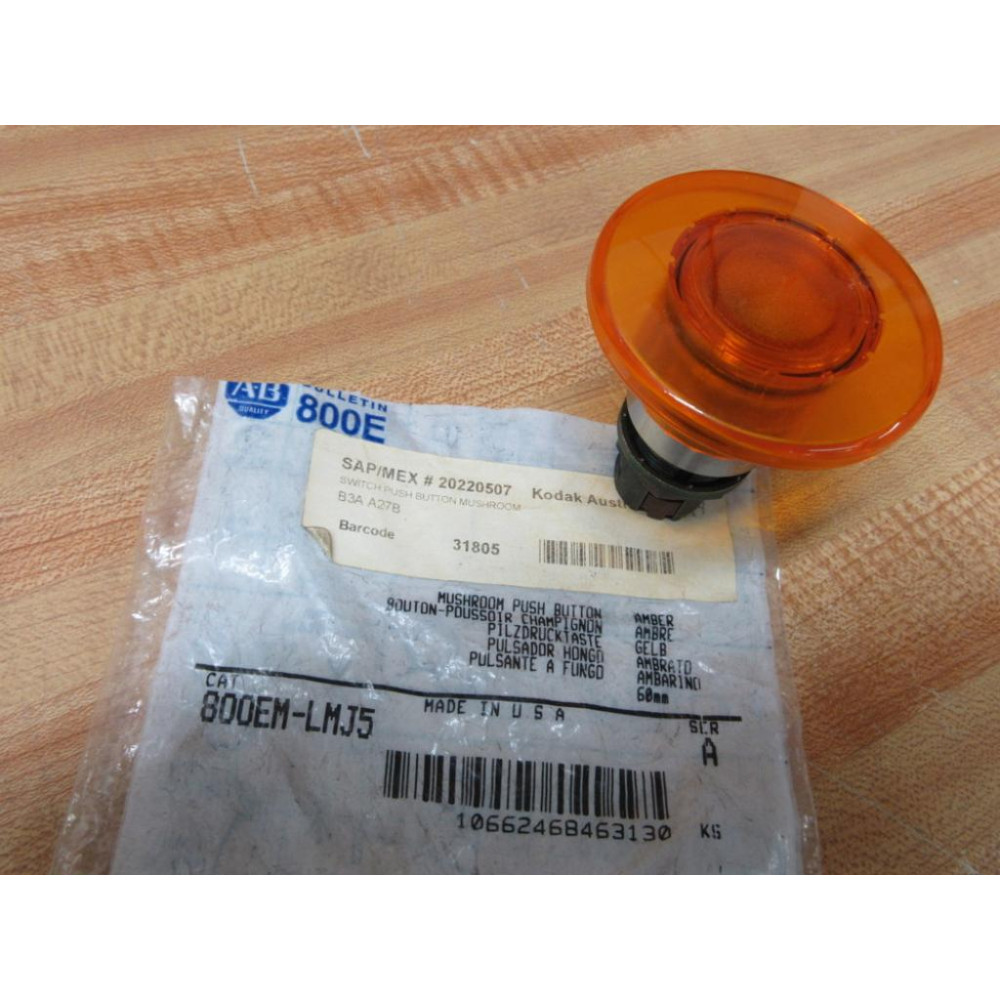 Allen Bradley 800EM-LMJ5 Mushroom Push Button 800EMLMJ5