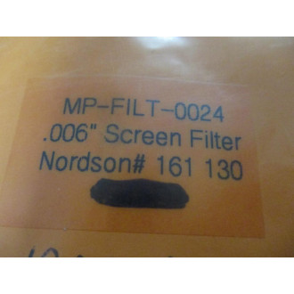 Nordson 161-130 Screen Filter 161130 (Pack of 3) - New No Box