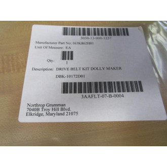 Macron DBK-10172D01 Drive Belt Kit DBK10172D01