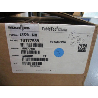 Rexnord 10177689 TableTop Chain LF820K6 7' Length