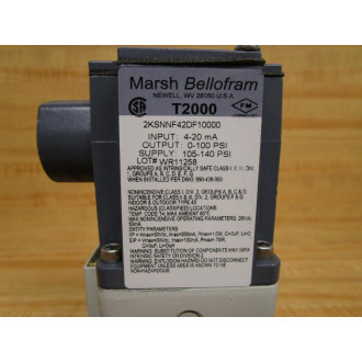 MarshBellofram 2K-SNNF-42DF100-00 Transducer 2KSNNF42DF10000