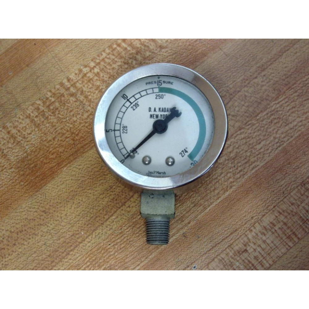 Jas P. Marsh 30-274 D.A. KADAN Vintage 2" PressureTemp.Gauge - New No Box