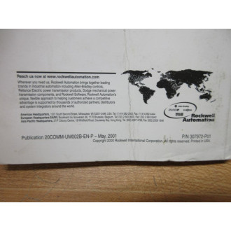 Allen Bradley 307972-P01 DeviceNet Adapter User Manual 307972P01 - Used