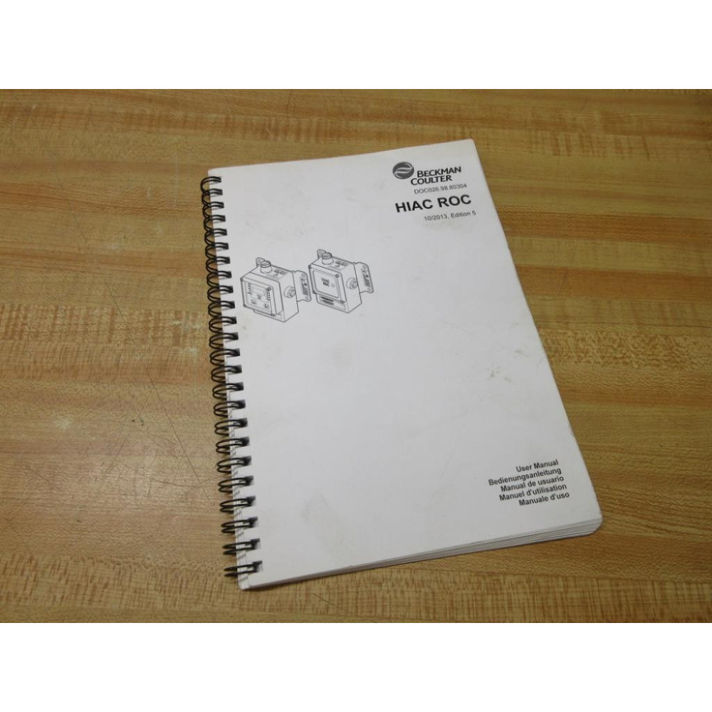 Beckman Coulter DOC026.98.80304 HIAC ROC User Manual - Used