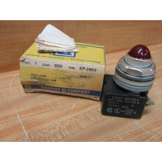 Square D 9001 KP-38R6 Schneider Pilot Light 38415 - New No Box