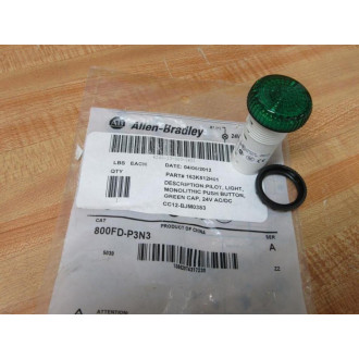 Allen Bradley 800FD-P3N3 Pilot Light 800FDP3N3