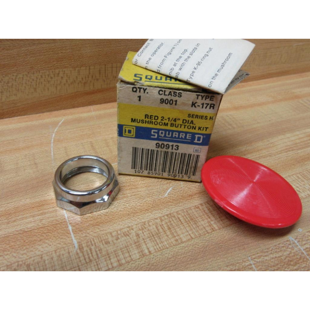 Square D 9001 K-17R Schneider Mushroom Button Kit 90913