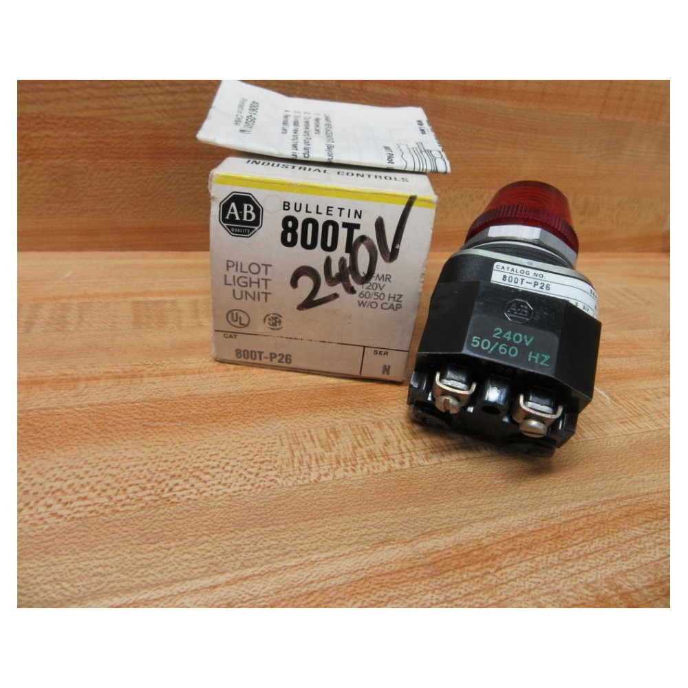 Allen Bradley 800T-P26R Pilot Light  800TP26R Ser. U W240V Module