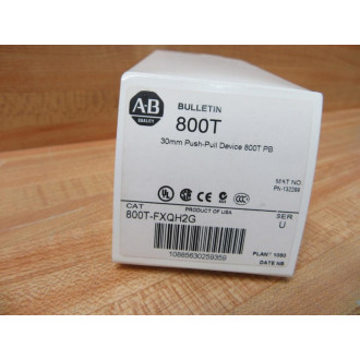 Allen Bradley 800T-FXQH2G Push-Pull Device 800TFXQH2G W800T-N374