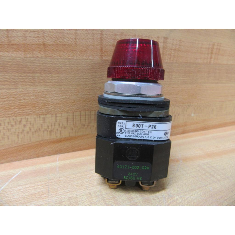 Allen Bradley 800T-P26R Pilot Light  800TP26R W40171-002-02 - New No Box