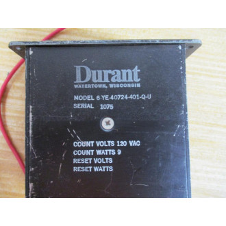 Durant 6-YE-40724-401-Q-U Eaton Counter 6YE40724401QU - Used