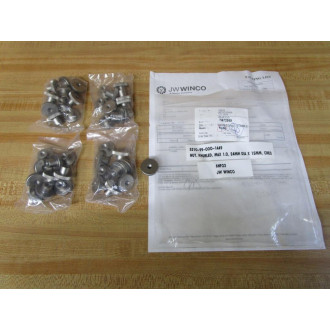J.W. Winco DIN466-M6-NI Stainless Steel Knurled Nut 6NFO3 (Pack of 40)