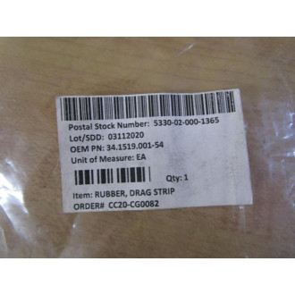 Generic 34.1519.001-54EZ Rubber Drag Strip 34.1519.001-54