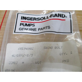 Ingersoll Rand 60194982 Swing Bolt 4LV18X2-175 (Pack of 3)