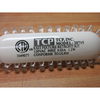 TCP 20715 Exit Fixture Retrofit Kit Red Fixture Only (Pack of 2) - New No Box