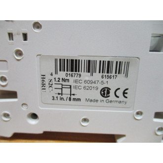 ABB S201U-K20A 1P 20A Circuit Breaker S201UK20A W S2C-H6RU - Used