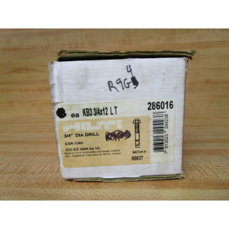 Hilti KB3 34x12 LT Kwik Bolt 3 Anchor 286016 WOut Hardware (Pack of 5)