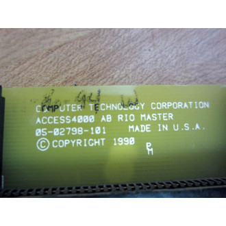 Computer Tech 05-02798-101 ACCESS4000 AB RIO Master Board 0502798101 - Used
