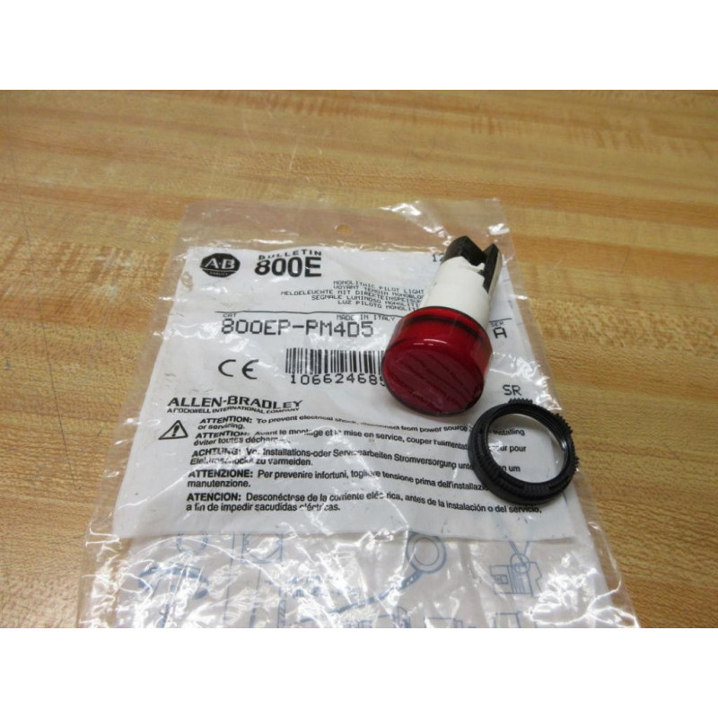 Allen Bradley 800EP-PM4D5 Red Pilot Light 800EPPM4D5