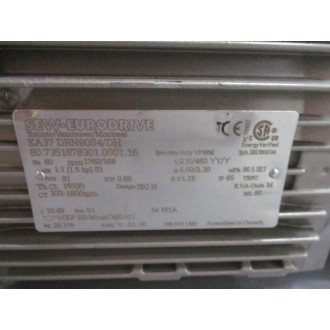 SEW-Eurodrive KA37 DRN90S4DH Gear Motor Assy. KA37A Chipped Blade - New No Box