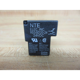 NTE Electronics, R53-5D20-24 Relay R535D2024 - New No Box