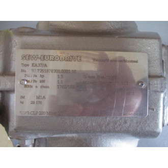 SEW-Eurodrive KA37 DRN90S4DH Gear Motor Assy. KA37A Chipped Blade - New No Box