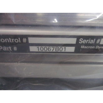 Macron 10067B01 Linear Rail Actuator - New No Box