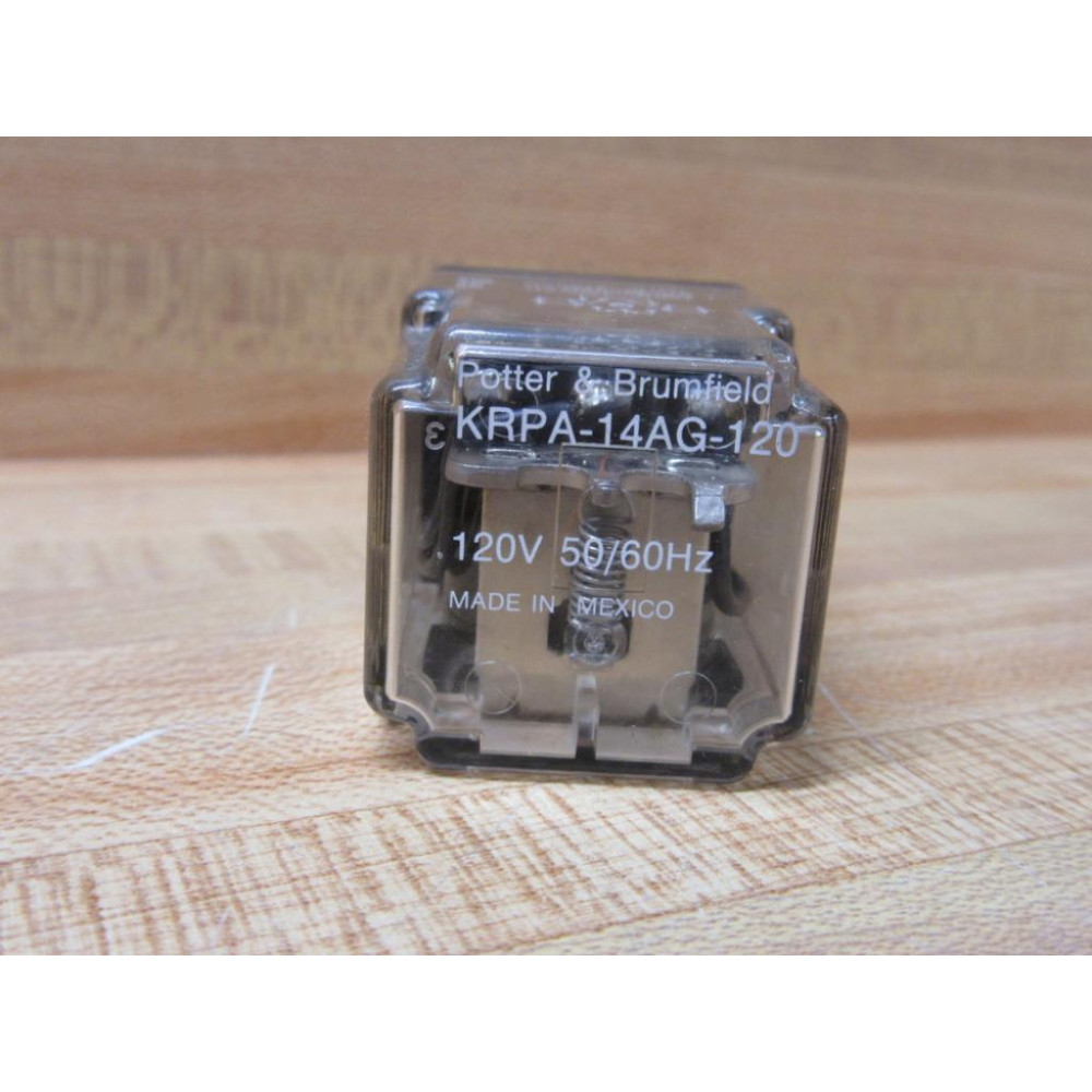Potter & Brumfield KRPA-14AG-120V Relay KRPA-14AG-120VAC KRPA-14AG-120V - Used