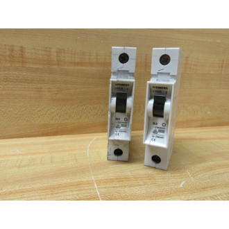 Siemens 5SX21 D2 Circuit Breaker 5SX21D2 (Pack of 2) - Used