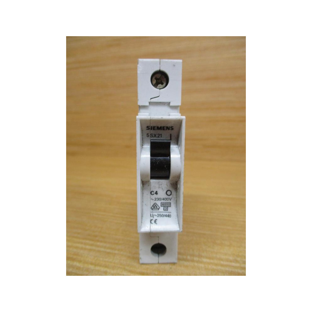 Siemens 5SX21 C4 Circuit Breaker 5SX21C4 (Pack of 2) - Used